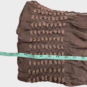 Winter brown scarf